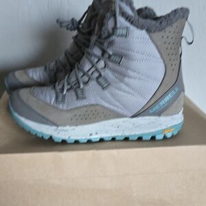 Merrell Gray and Teal Outdoor Boots